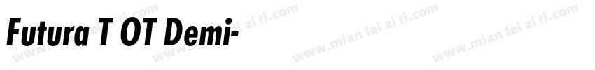 Futura T OT Demi字体转换